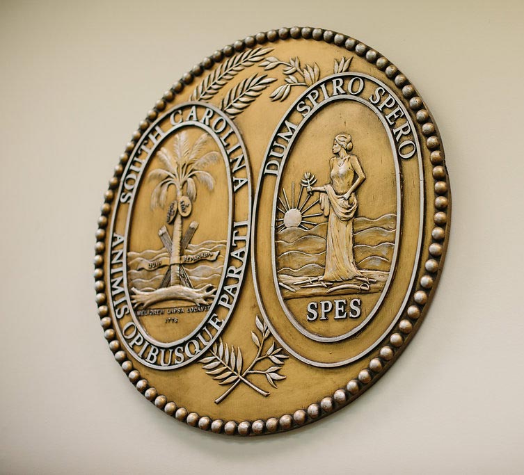 South Carolina decorative emblem